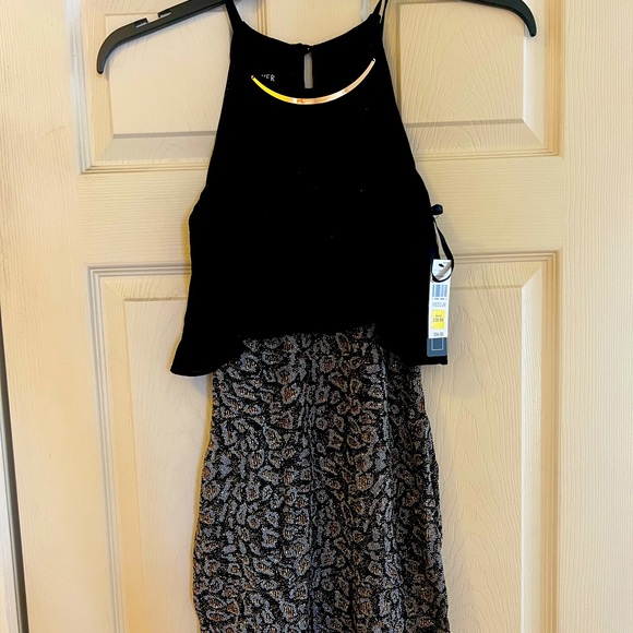 Black  dress, New with tags size M but runs a bit small, - Picture 1 of 3